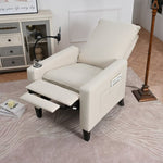 ZUN Recliner Chairs for Adults, Adjustable Recliner Sofa with Mobile Phone Holder & Cup Holder, Modern W680131613