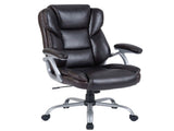 Ergonomic Executive Office Chair with Contoured Backrest, Adjustable Height & Recline for Home 56232565