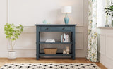 ZUN TREXM Retro Console Table with Drawer and Two Sturdy Shelves for Entryway, Living Room N715P195561M