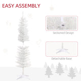 5ft Tall Pencil Prelit Artificial Christmas Tree Holiday Dcor with 250 Colorful Surface Branches, 60308633