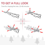 6' Tall Unlit Snow-Flocked Slim Artificial Christmas Tree with Realistic Branches and 492 Tips-Does 60727428