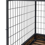 ZUN Furniture Dog Cage Crate with Double Doors. Antique Brown,38.78'' W x 27.36'' D x 32.17'' H. 52622080