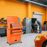 Tool Chest, 8-Drawer Rolling Tool Storage Cabinet with 2 in 1 Detachable Top Tool Box, Liner, W2660P287606