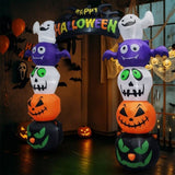 8.2 FT Cute Halloween Inflatables Pumpkin Archway Outdoor Decoration, Giant Blow up Yard Arch 37092327