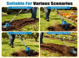 Cordless Tiller Cultivator,800W Electric Cordless Tiller Cultivator, 21V Battery Powered Soil Tiller 99957180