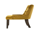 Farren Yellow Velvet & Espresso Finish Side Chair B2726P264599