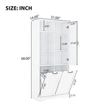 ZUN Bathroom Storage Cabinet with Doors and Drawers, Tilt-Out Laundry Hamper, Multiple Storage Space, WF530560AAK