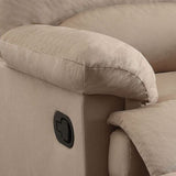 Beige Recliner with Pillow Top Arm B062P215435