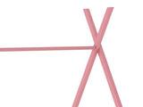 Metal Twin Size House Platform Bed with Triangle Structure, Pink WF307193AAH