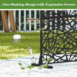 Metal Privacy Screens and Panels with Free Standing, Freestanding Outdoor Indoor Privacy Screen, W1859P145760