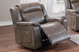 Contemporary Power Motion Glider Recliner Chair 1pc Living Room Furniture Dark Coffee Breathable B011133396