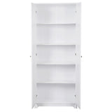 Double Door Five-tier Storage Cabinet White 84785421