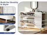 () 2-Drawer Flip-Up 1 Side Door with Bottom Lighting Shoe 28979393