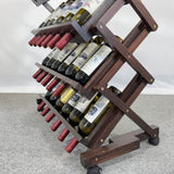 ZUN 26 Bottles Freestanding wine rack,Wine Storage Rack, Freestanding Display Rack for Kitchen, Pantry, W2221P191954