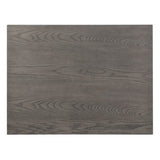 Beautiful Gray Finish 5pc Dining Set Table and 4 Side Chairs Set Fabric Upholstery Wooden Furniture B011P170909