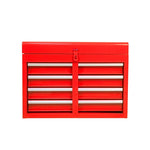 ZUN Detachable 5 Drawer Tool Chest with Bottom Cabinet and One Adjustable Shelf--Red 24206924