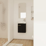 Soft Close Doors Bathroom Vanity With Sink,16 Inch For Small Bathroom W999140772