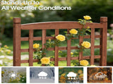 Wooden Planter with Trellis, 50" Tall Elevated Garden Bed Outdoor with Wheels, Freestanding Planter 20784012