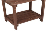 Rectangular Wood Side Table Light Brown 17586592