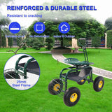 Garden trolley Rolling work chair with wheels, garden stool for planting, 360 degree swivel seat, W227P207221