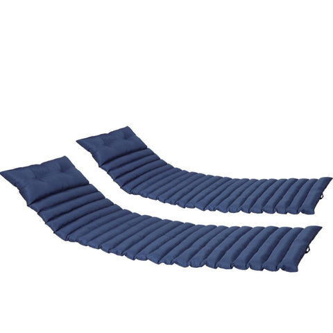 ZUN 2PCS Set Outdoor Lounge Chair Cushion Replacement Patio Funiture Seat Cushion Chaise Lounge W419142372