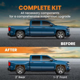 Front 3'' Rear 2'' Leveling Lift Kit For Chevy Suburban 1500 Tahoe 2000-2006 43702325