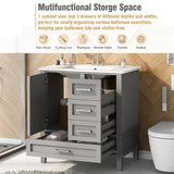 ZUN 30" Bathroom Vanity , Modern Bathroom Cabinet with Sink Combo Set, Bathroom Storage Cabinet with a WF321698AAE