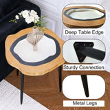 ZUN Small Side Table Coffee Table Bedside Table Night Stand for Living Room Bedroom & Balcony, MDF, W716P197966