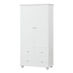 ZUN Tall Storage Cabinet with Three Drawers for Bathroom/Office, White N725P183256K