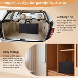 Portable Folding Bar Table with Shelf, Tradeshow Podium Table with Black Skirt and Carrying Bag, for 74020980