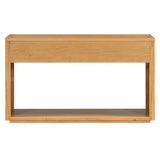 TREXM 55" Console Table, Rustic Wooden Entryway Table with Storage Drawers and Open Shelf, Elegant N715P235096N