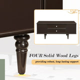 U-Can Modern Rectangle Coffee Table with Four Drawers, Two Side Hidden Storage Compartments, 47.2" N724P286418D