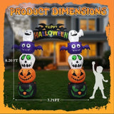8.2 FT Cute Halloween Inflatables Pumpkin Archway Outdoor Decoration, Giant Blow up Yard Arch 37092327
