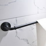 Bathroom Hardware Black 4-Pieces Bathroom Towel Rack 24 Inches Adjustable Bathroom Accessories W1932130478