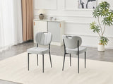 Dining Chairs Set of 2, Premium Leather Upholstered Dining Room Chairs, High-Resilience Sponge W3493P449247
