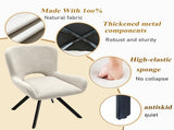 Fabric dining chair set of 2, modern soft cushioned dining chairs, comfortable backrest, W3851P494056