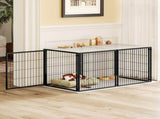 48" Dog Cage, Dog Kennel for Medium Dogs Puppy Dog Playpen with Top, Pet Cage for Indoor Black 98599020
