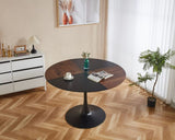 ZUN 47.2INCH TULIP ROUND DINING TABLE,OFFICE TABLE,COFFEE TABLE,120X120X74CM W234P208581