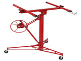 11FT Drywall Lifter Panel Hoist Jack Rolling Caster Construction Lockable 150lbs 15715007