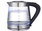 HD-250 110V 1200W 2.5L Electric Kettle with Blue Glass 26397150