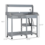 Garden Work BenchOpen Shelf Storage 38920001