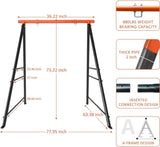 ZUN Roll over image to zoom in Swing Stand Frame｜Swing Set Frame for Both Kids and Adults｜880 Lbs 45713092