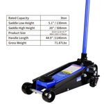 ZUN Hydraulic trolley Low Profile and Steel Racing 3Ton Capacity, Floor Jack with Piston W123994430