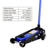 ZUN Hydraulic trolley Low Profile and Steel Racing 3Ton Capacity, Floor Jack with Piston W123994430