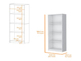 White Tier Storage Shelves Bookcase B062P175156