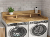 Washer Dryer Countertop with Non-slip Pads, Laundry Wood Shelf Topper with Edge, 54" Width x 27.5" W2641P309103