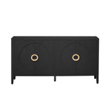 U_Style Sophisticated Fir Veneer Cabinet with Textured Finish,Suitable for Corridor, Entrance, N711P235226B
