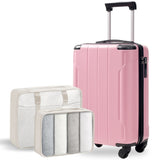 20-Inch Hardshell Carry-On Luggage, Lightweight Durable ABS Suitcase with Spinner Wheels, Built-in 51278824