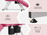 Professional Tattoo Bed Chair Massage Table with Storage Pocket and Towel Hook for Esthetician, 08191279