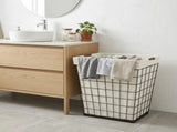 75L Rectangular Steel Wire Laundry Hamper with Removable Liner, Natural, Adult 92990725